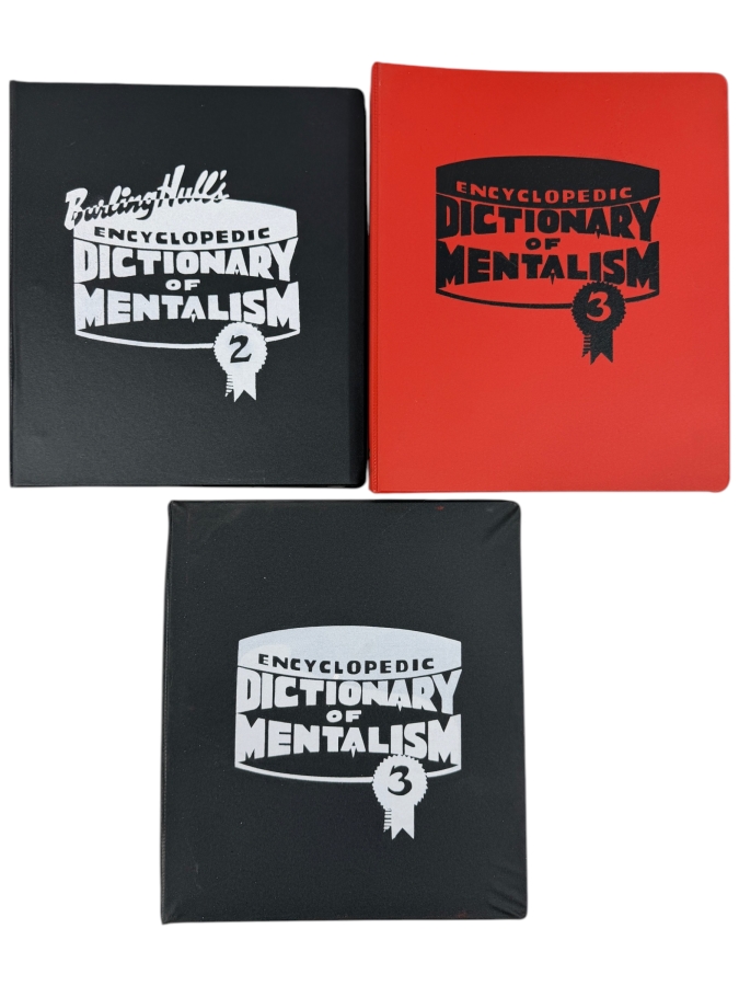 Just Added - (3) Vintage 1973/1977 The Encyclopedic Dictionary Of Mentalism Programs By Micky Hades International