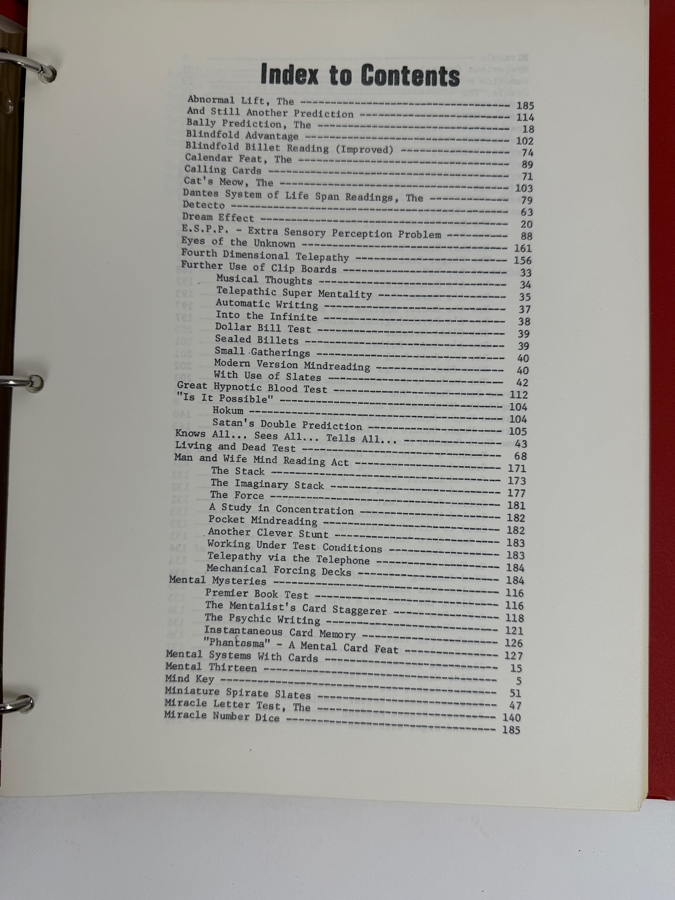 Just Added - (3) Vintage 1973/1977 The Encyclopedic Dictionary Of Mentalism Programs By Micky Hades International [Photo 8]