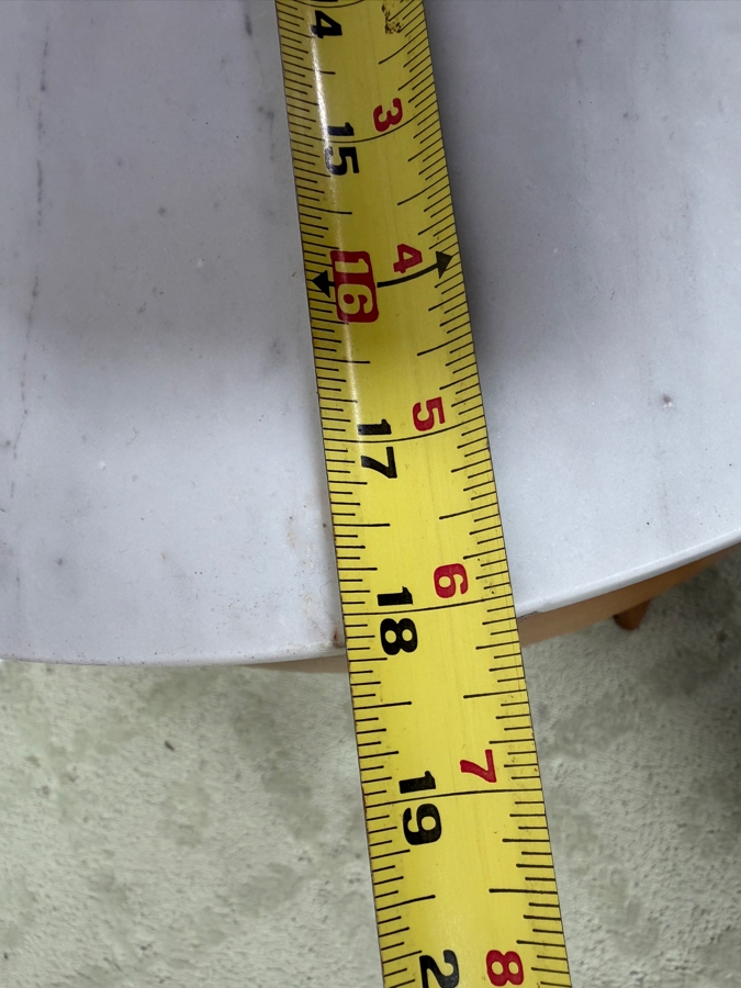 Pair Of West Elm Penelope Marble Topped Nightstands 18'W X 23'H Retails $800/Pair (HA) [Photo 9]