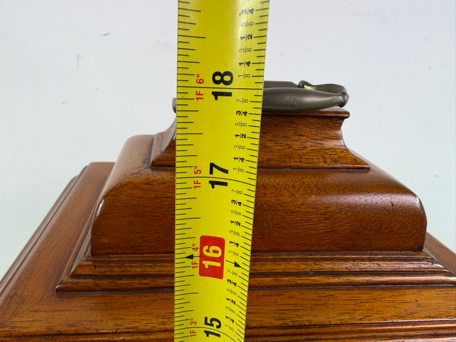 Antique Style Wooden Bracket Mantel Clock Working With Great Chime 12W X 9D X 18H (RSF) [Photo 10]