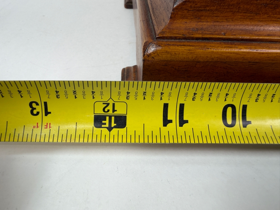 Antique Style Wooden Bracket Mantel Clock Working With Great Chime 12W X 9D X 18H (RSF) [Photo 8]