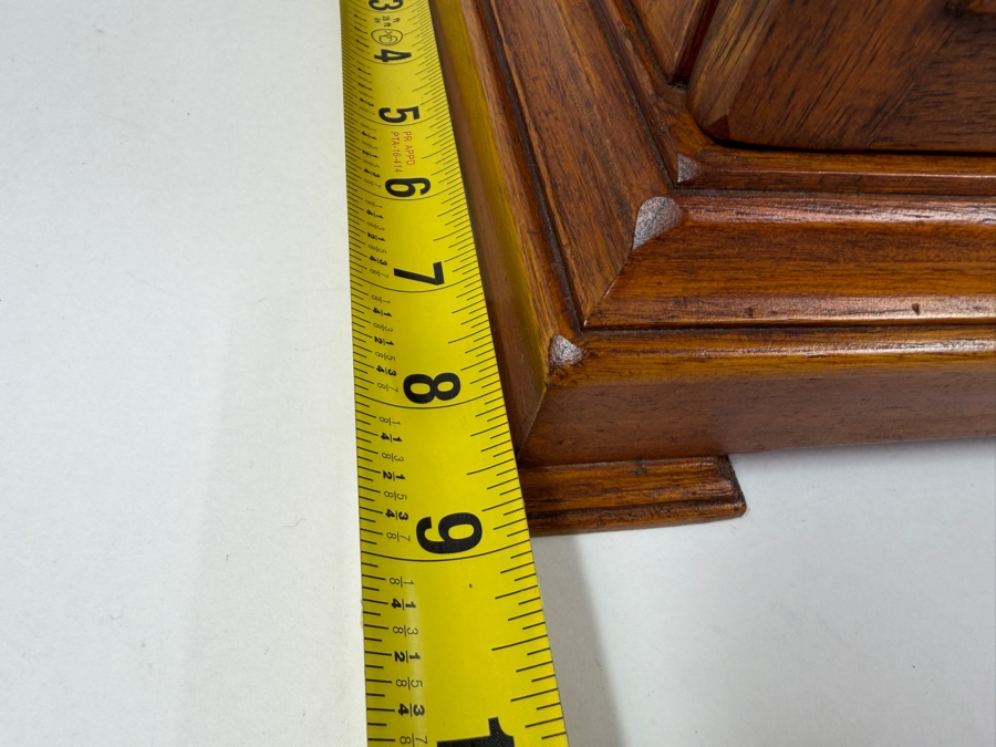 Antique Style Wooden Bracket Mantel Clock Working With Great Chime 12W X 9D X 18H (RSF) [Photo 9]