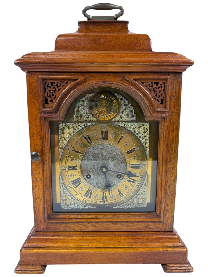 Antique Style Wooden Bracket Mantel Clock Working With Great Chime 12W X 9D X 18H (RSF)