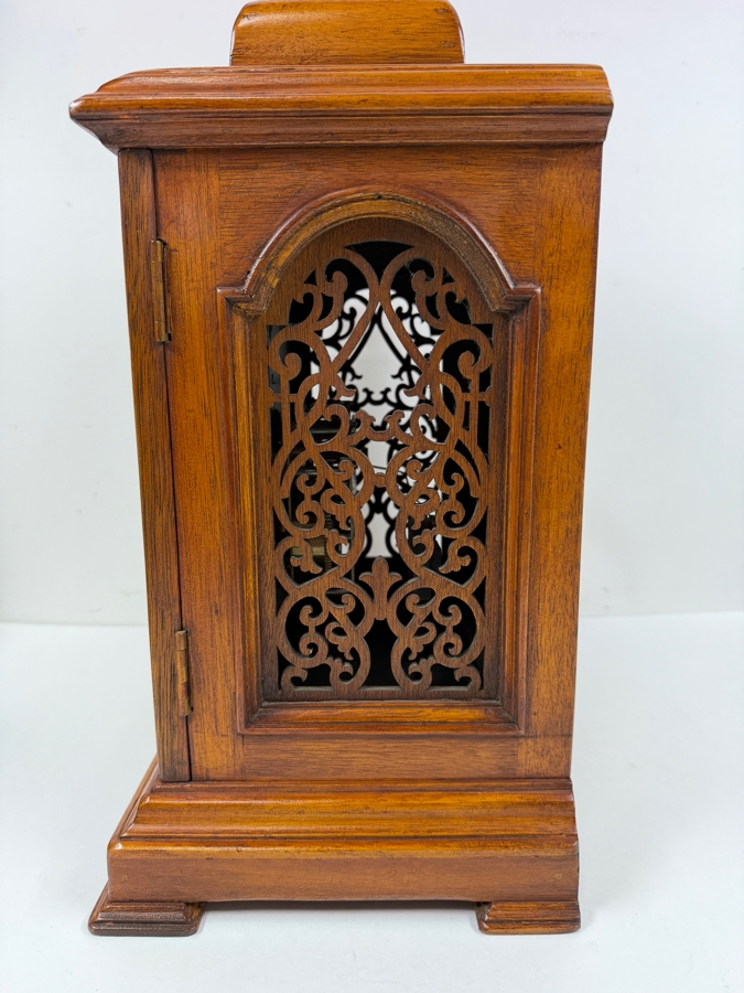 Antique Style Wooden Bracket Mantel Clock Working With Great Chime 12W X 9D X 18H (RSF) [Photo 7]