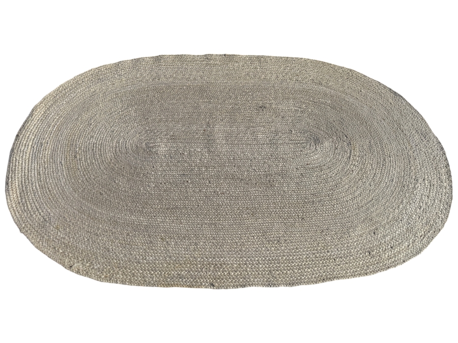 NuLoom 5' X 8' Oval 100% Jute Area Rug Made In India (HA)