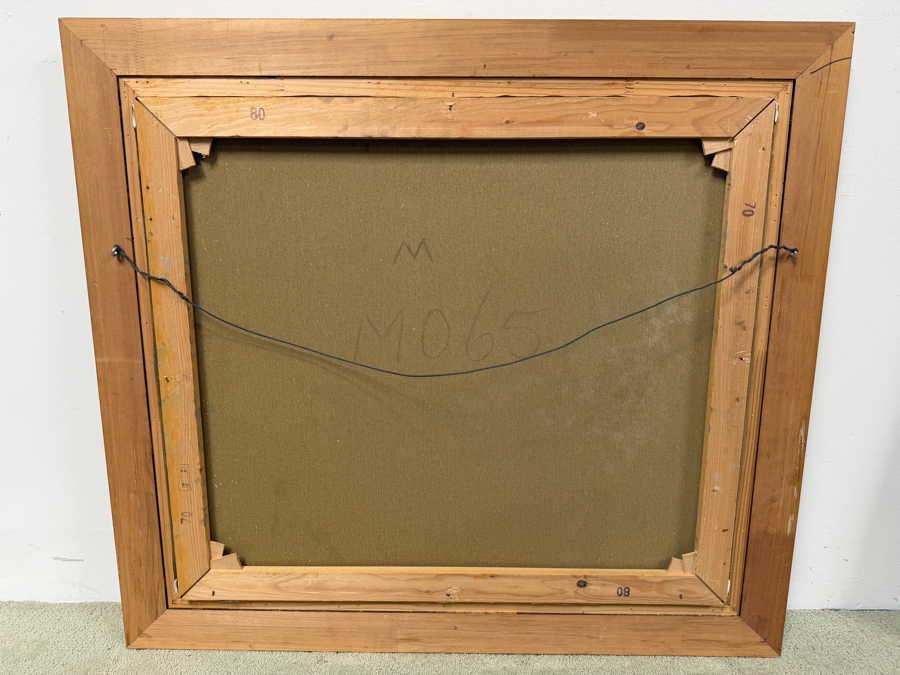 Hans Joseph Wilhelm Becker (1930-2013, German) Original French Impressionist Oil Painting On Canvas Of A Parisian Cityscape Artist Signature Illegible 32 X 28 Framed 39 X 35 (RSF) [Photo 12]