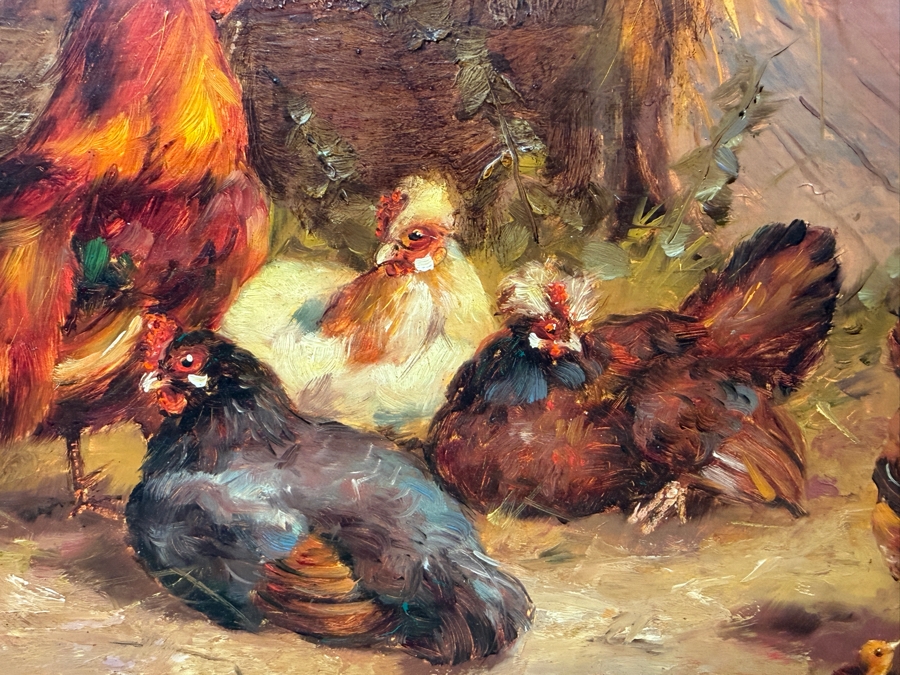 Bernhard De Jong (B. 1950, Dutch) Original Painting On Board 19.5 X 15.5 Framed 27 X 23 Retailed $2,500 (RSF) [Photo 5]