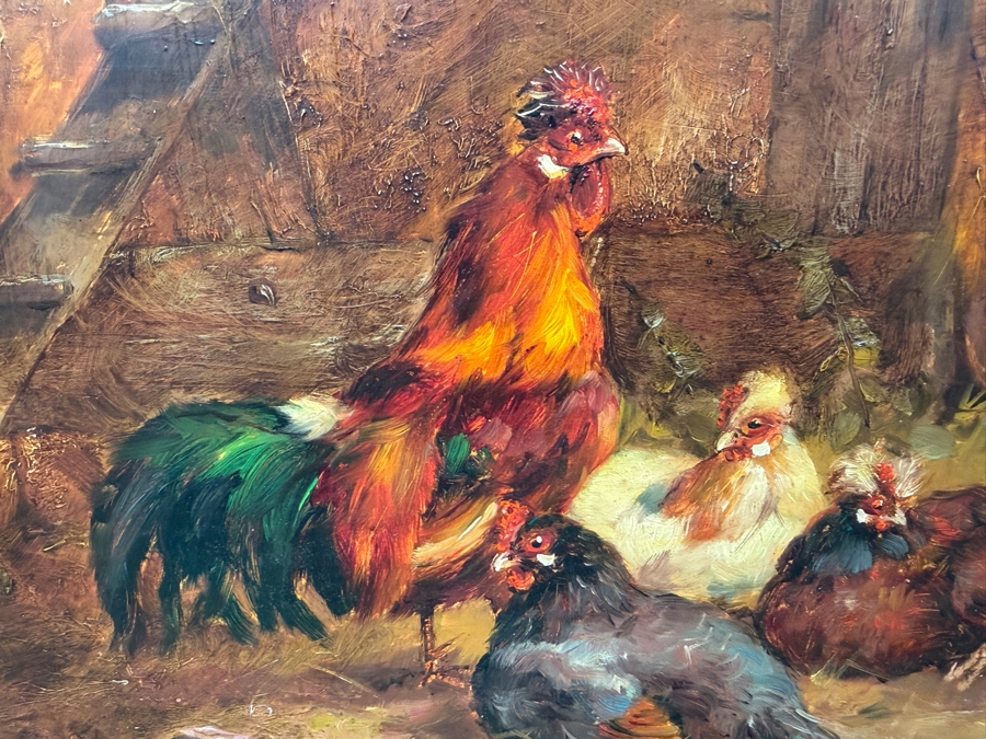 Bernhard De Jong (B. 1950, Dutch) Original Painting On Board 19.5 X 15.5 Framed 27 X 23 Retailed $2,500 (RSF) [Photo 4]