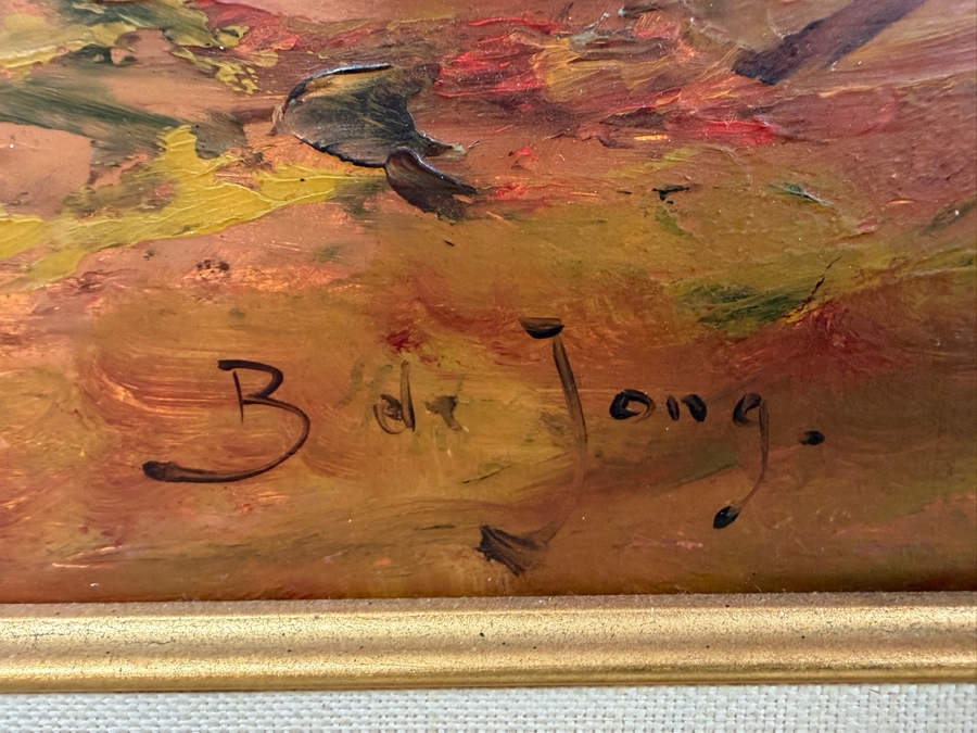 Bernhard De Jong (B. 1950, Dutch) Original Painting On Board 19.5 X 15.5 Framed 27 X 23 Retailed $2,500 (RSF) [Photo 9]