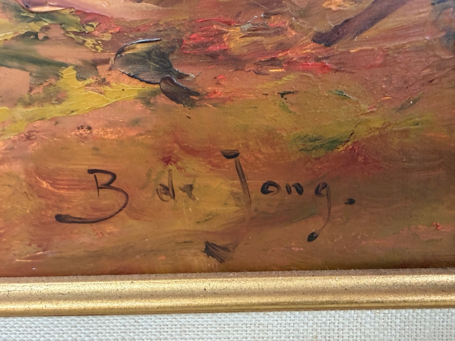 Bernhard De Jong (B. 1950, Dutch) Original Painting On Board 19.5 X 15.5 Framed 27 X 23 Retailed $2,500 (RSF) [Photo 8]