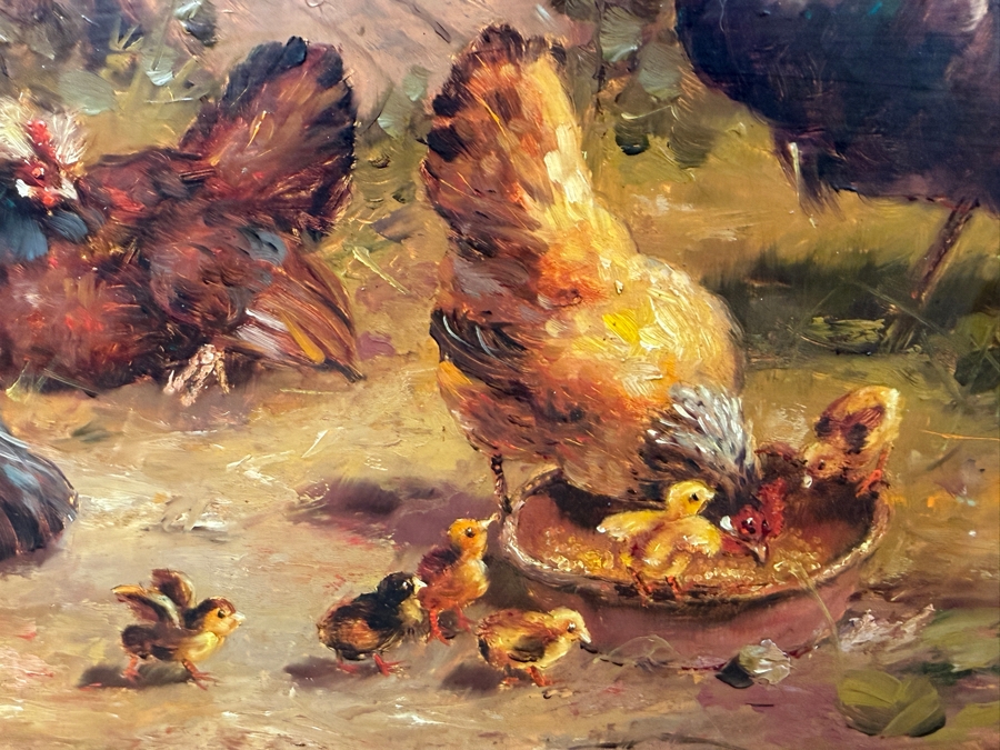 Bernhard De Jong (B. 1950, Dutch) Original Painting On Board 19.5 X 15.5 Framed 27 X 23 Retailed $2,500 (RSF) [Photo 7]