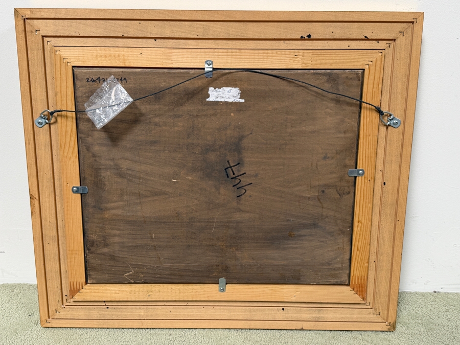 Bernhard De Jong (B. 1950, Dutch) Original Painting On Board 19.5 X 15.5 Framed 27 X 23 Retailed $2,500 (RSF) [Photo 12]