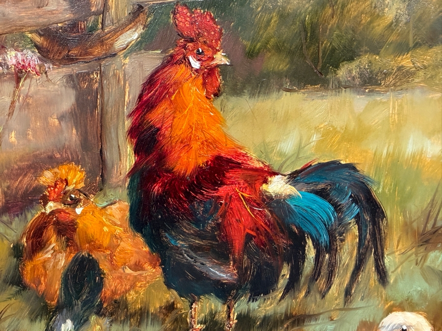 Bernhard De Jong (B. 1950, Dutch) Original Painting On Board 19.5 X 15.5 Framed 27 X 23 Retailed $2,500 (RSF) [Photo 6]