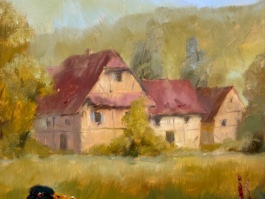 Bernhard De Jong (B. 1950, Dutch) Original Painting On Board 19.5 X 15.5 Framed 27 X 23 Retailed $2,500 (RSF) [Photo 7]