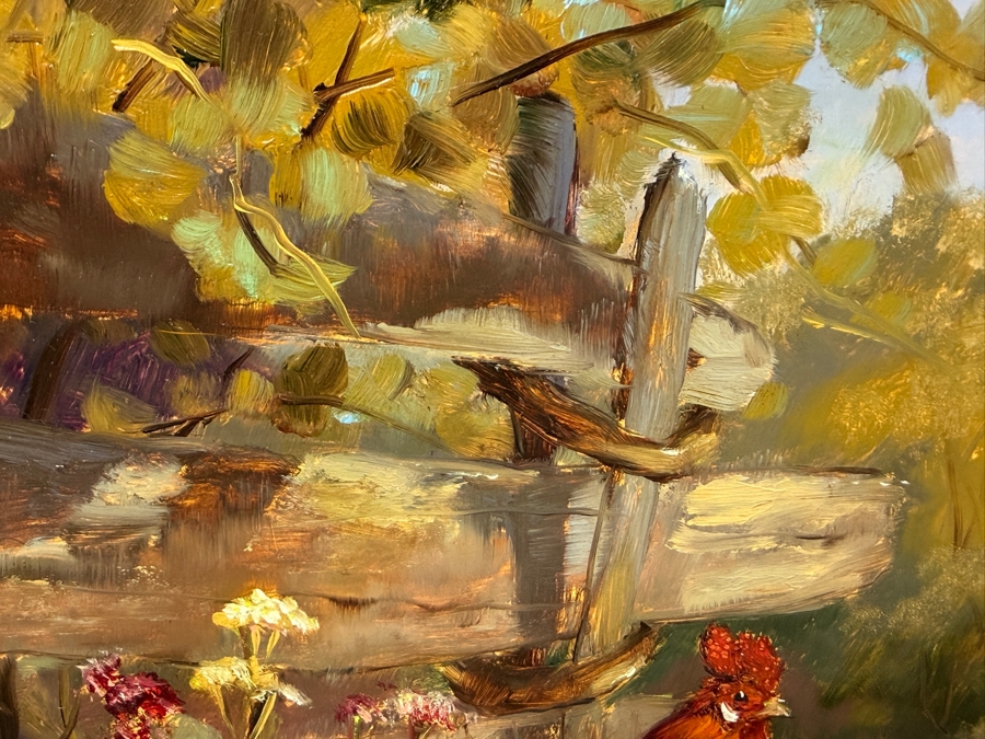 Bernhard De Jong (B. 1950, Dutch) Original Painting On Board 19.5 X 15.5 Framed 27 X 23 Retailed $2,500 (RSF) [Photo 11]