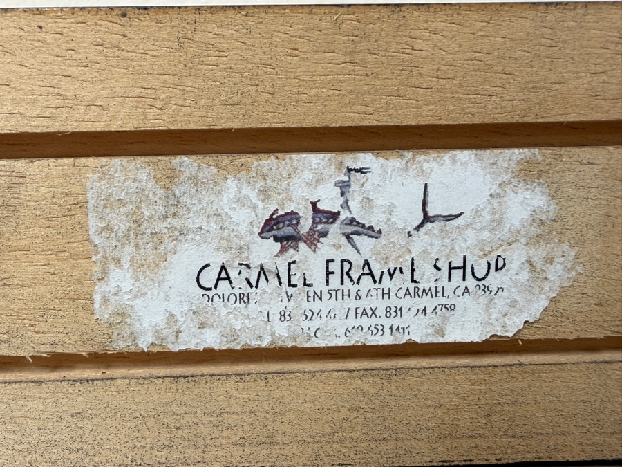 Bernhard De Jong (B. 1950, Dutch) Original Painting On Board Titled 'At The Farm' 19.5 X 15.5 Framed 27 X 23 Retailed $2,500 (RSF) [Photo 16]