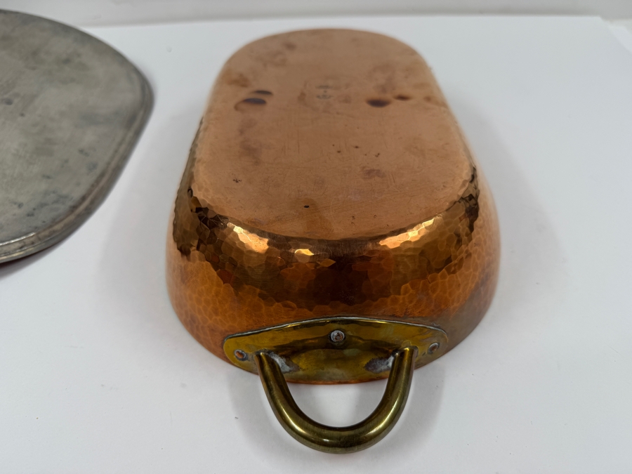 Karl Raichle, Meersburg Hand Wrought Copper Pot With Lid Made In Germany 16W X 8D X 4.5H (RSF) [Photo 7]