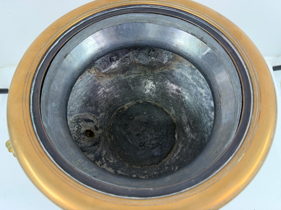 Antique English Copper And Brass Samovar Hallmarked W F 15W X 16H (RSF) [Photo 8]