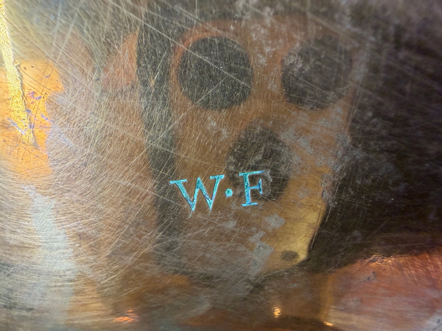 Antique English Copper And Brass Samovar Hallmarked W F 15W X 16H (RSF) [Photo 10]