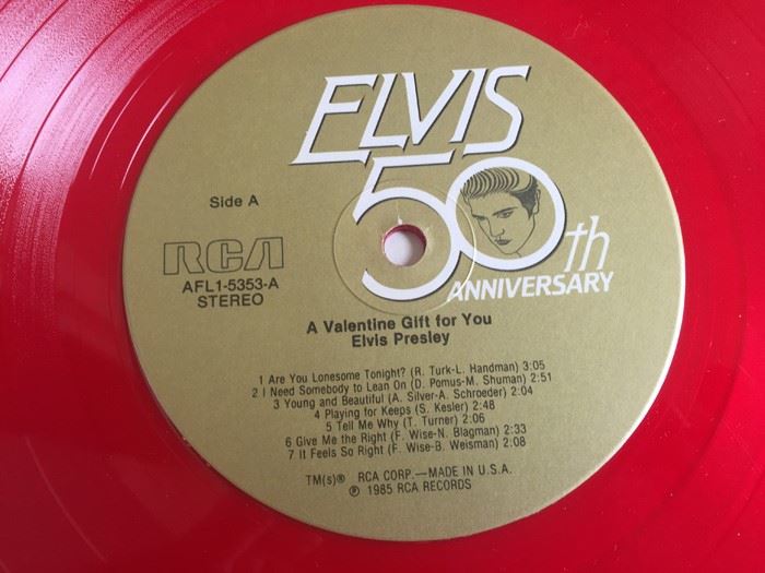 Elvis Presley ‎- A Valentine Gift For You - RCA ‎- AFL1-5353 - Red Vinyl [Photo 4]