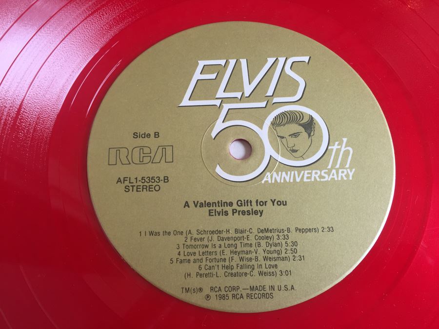 Elvis Presley ‎- A Valentine Gift For You - RCA ‎- AFL1-5353 - Red