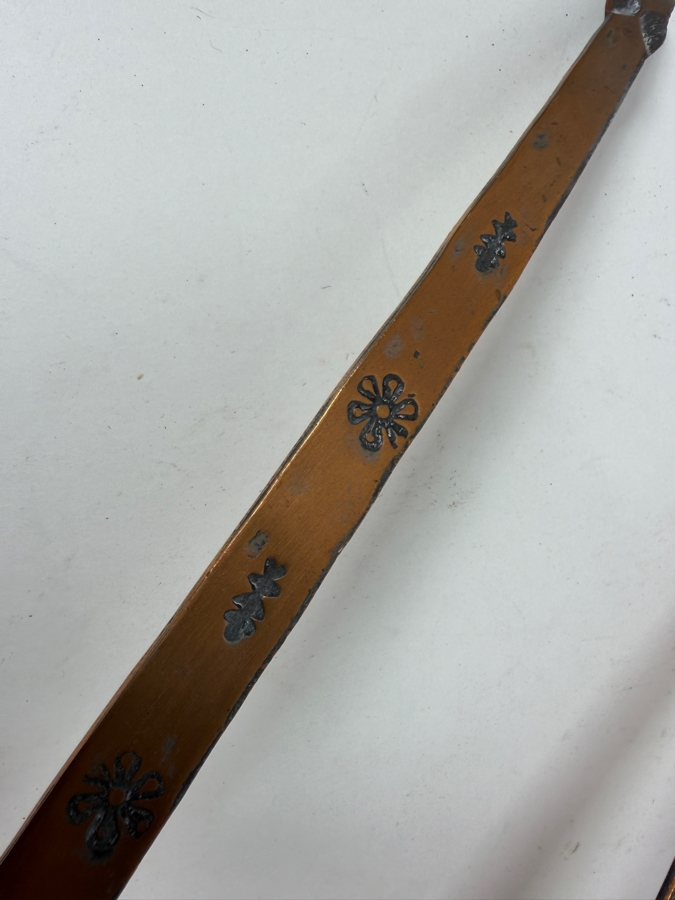 Pair Of Vintage Hand Wrought Copper Ladles 16L (RSF) [Photo 4]