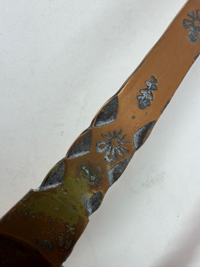 Pair Of Vintage Hand Wrought Copper Ladles 16L (RSF) [Photo 3]