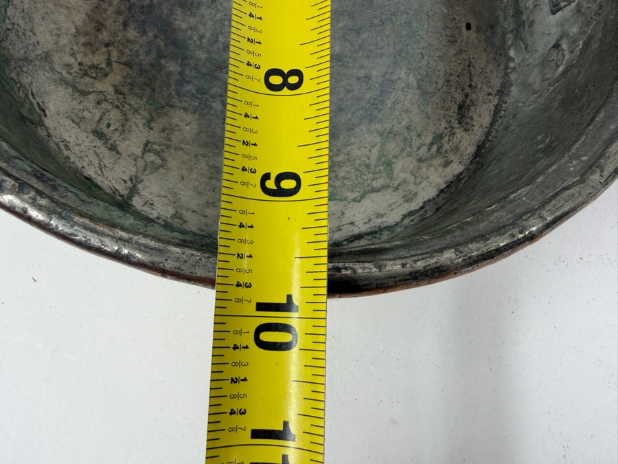 Antique Copper Pan With Wrought Iron Handle 10W X 21L X 3.75H (RSF) [Photo 15]