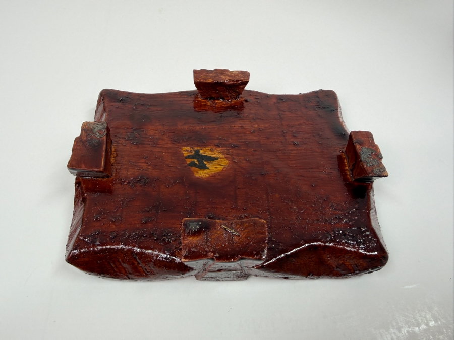 Vintage Hand Carved Hardstone Tang Dynasty Style Statue Of A War Horse On Wooden Stand 9.5W X 3.5D X 8H (RSF) [Photo 14]