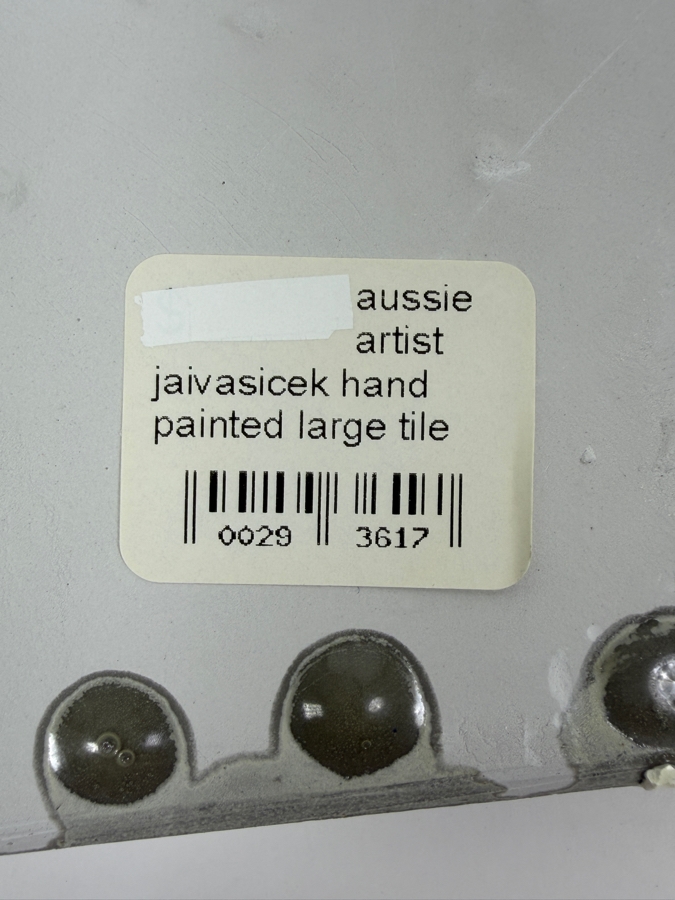 Aussie Artist Jaivasicek Hand Painted Large Stylized Portrait Tile 9'W X 12'H (HA) [Photo 6]