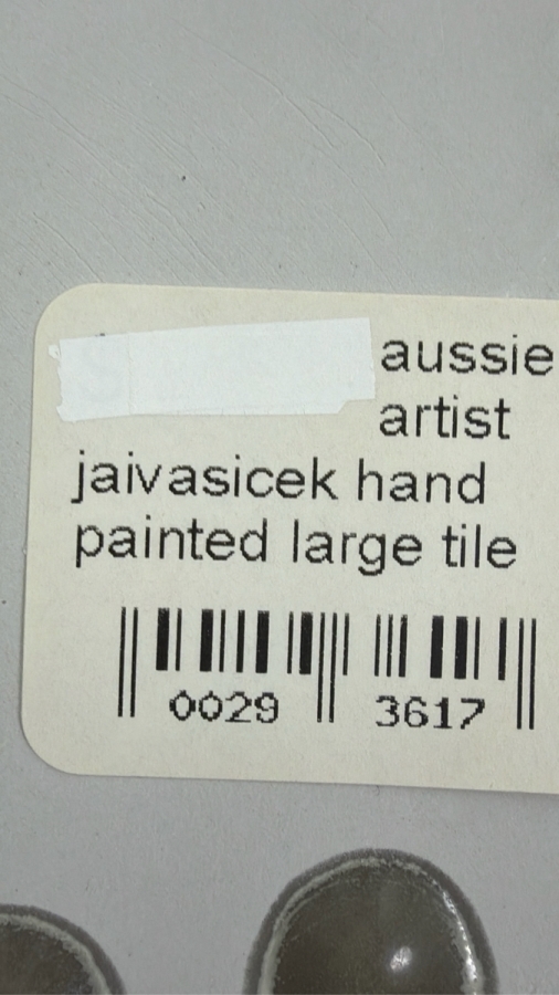 Aussie Artist Jaivasicek Hand Painted Large Stylized Portrait Tile 9'W X 12'H (HA) [Photo 5]