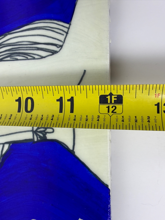Aussie Artist Jaivasicek Hand Painted Large Stylized Portrait Tile 9'W X 12'H (HA) [Photo 8]