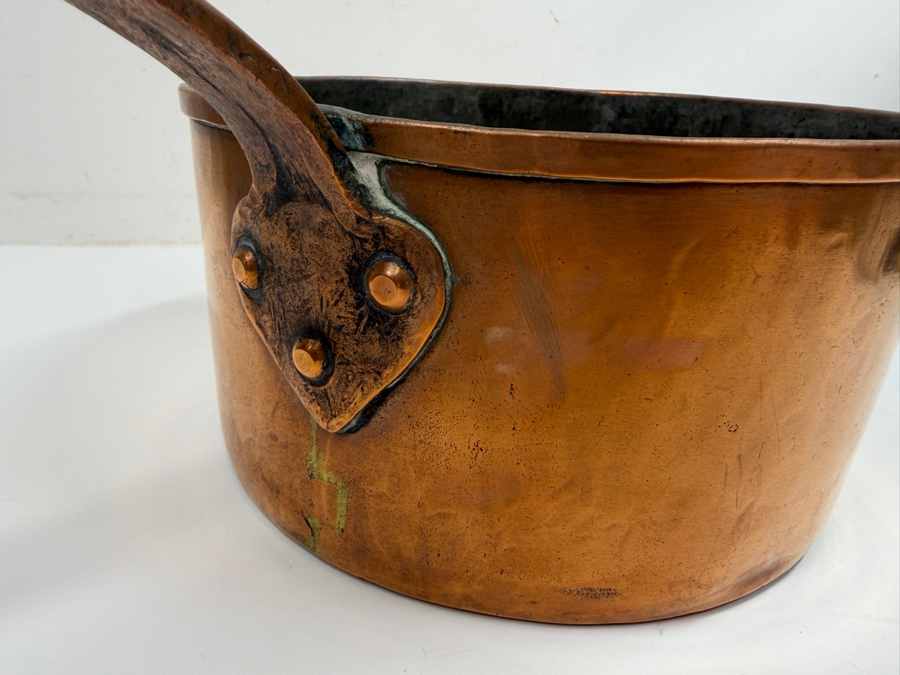 Antique Copper Pot 9W X 18.5L X 4.75H (RSF) [Photo 6]