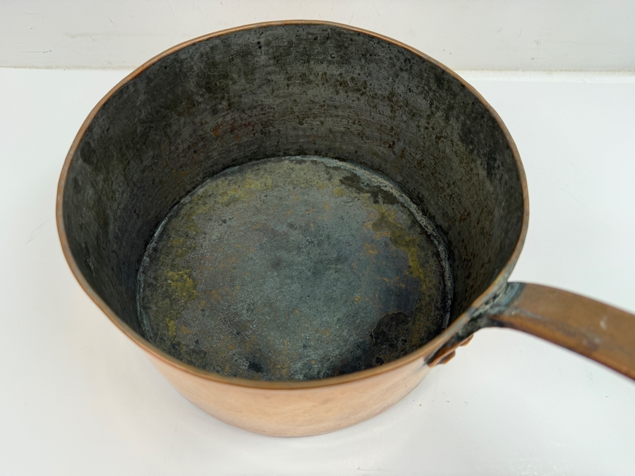 Antique Copper Pot 9W X 18.5L X 4.75H (RSF) [Photo 4]