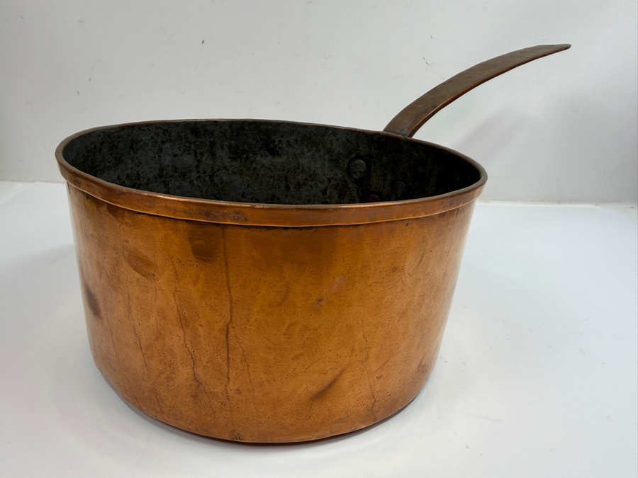 Antique Copper Pot 9W X 18.5L X 4.75H (RSF) [Photo 2]