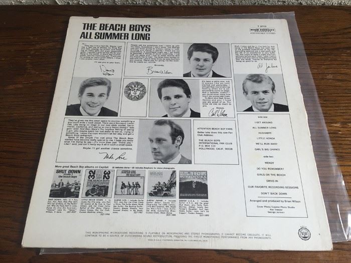 The Beach Boys ‎- All Summer Long - Capitol Records ‎- T 2110 [Photo 2]