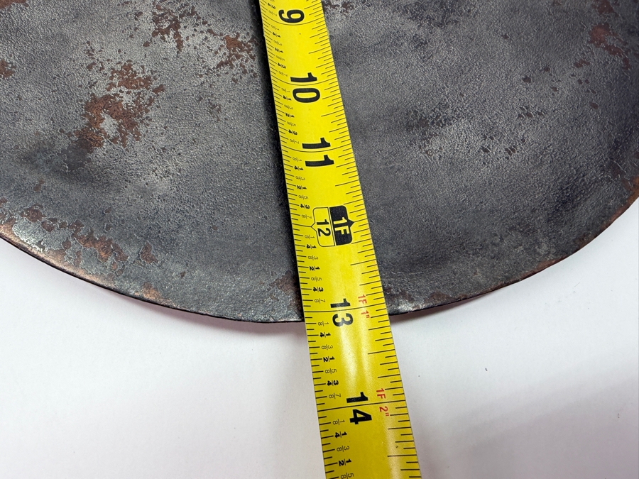 Antique Flat Copper Lid With Wrought Iron Handle Stamped 'J. P. P.' 13W X 22L (RSF) [Photo 6]