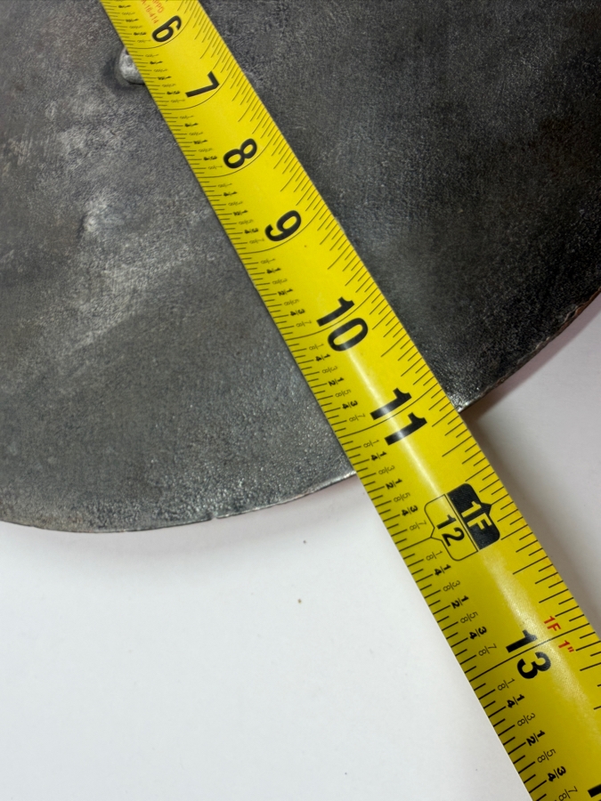 Antique Flat Copper Lid With Wrought Iron Handle 11W X 19L (RSF) [Photo 5]