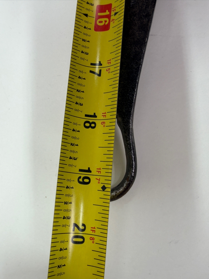 Antique Flat Copper Lid With Wrought Iron Handle Stamped 'B' 11W X 19L (RSF) [Photo 6]