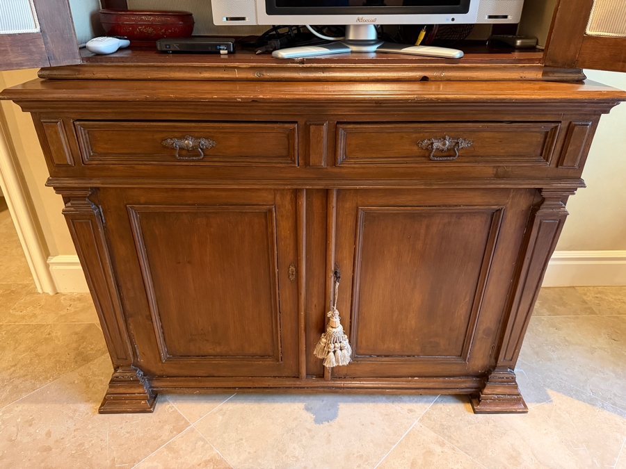 Stunning Antique Wooden 2-Piece Cabinet 50W X 20D X 101H [Photo 3]