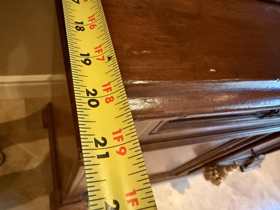 Stunning Antique Wooden 2-Piece Cabinet 50W X 20D X 101H [Photo 10]