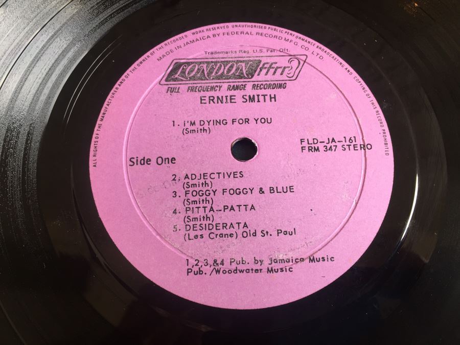 Ernie Smith ‎- Smith, That Is - London Records ‎- FLD-JA-161 - Federal Records [Photo 6]