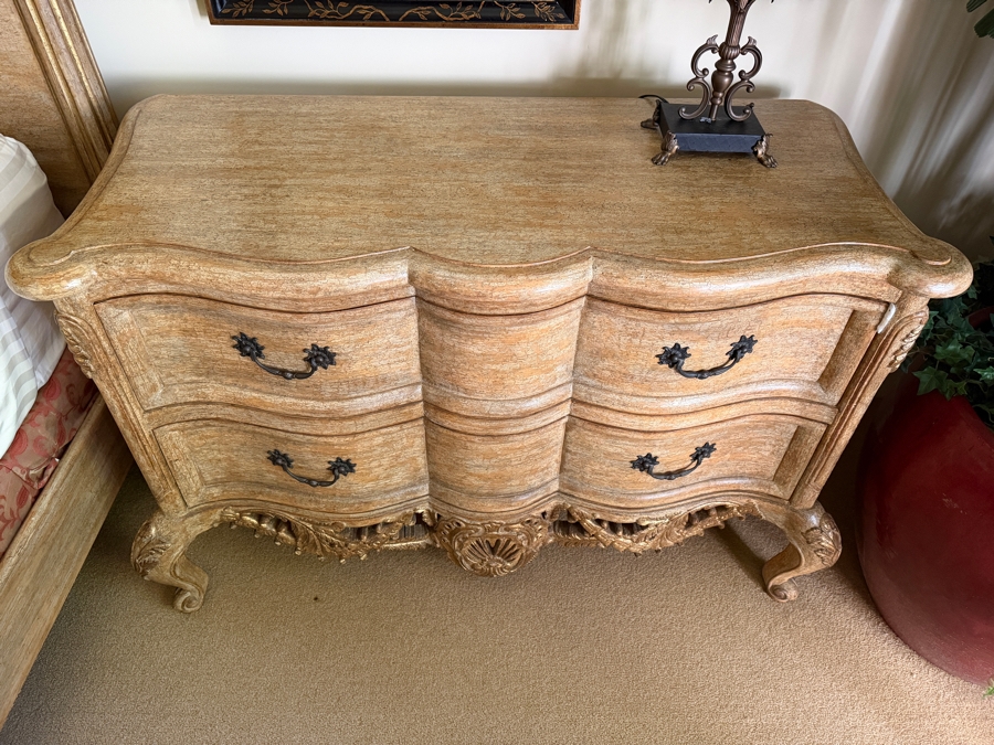 Pair Of Large 2-Drawer Bedside Tables Nightstands 52W X 24D X 35H [Photo 4]