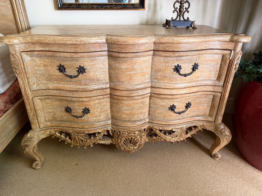 Pair Of Large 2-Drawer Bedside Tables Nightstands 52W X 24D X 35H [Photo 2]