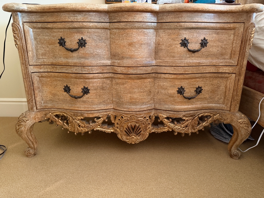 Pair Of Large 2-Drawer Bedside Tables Nightstands 52W X 24D X 35H [Photo 10]