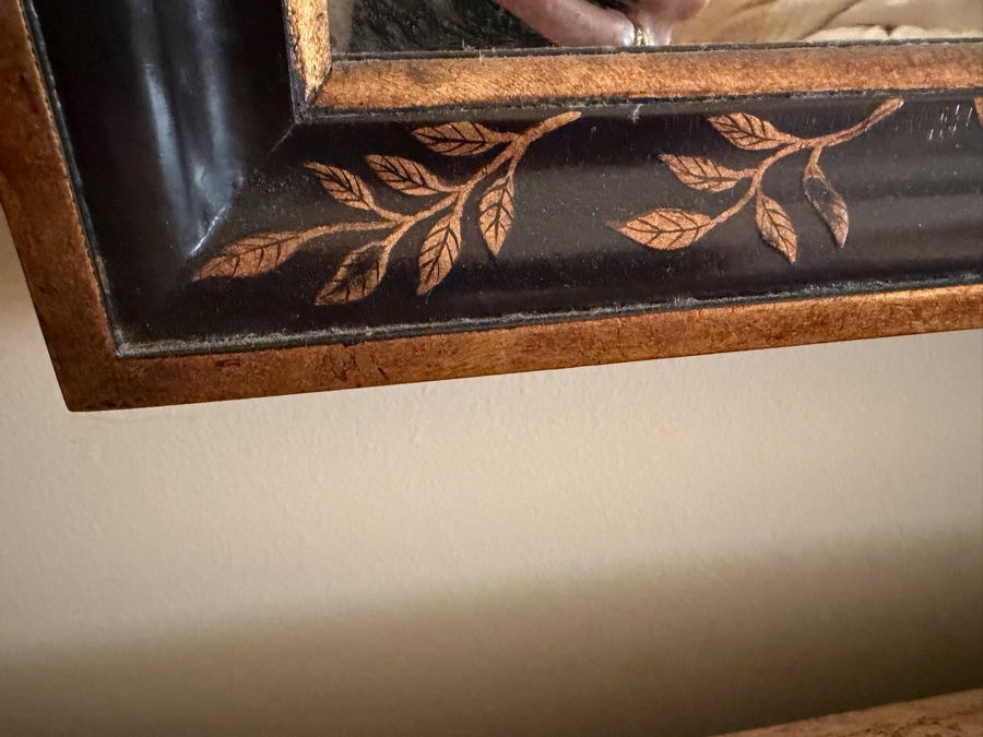 Pair Of Vintage Arched Chinoiserie Antiqued Wall Mirrors 27'W X 55'H [Photo 4]