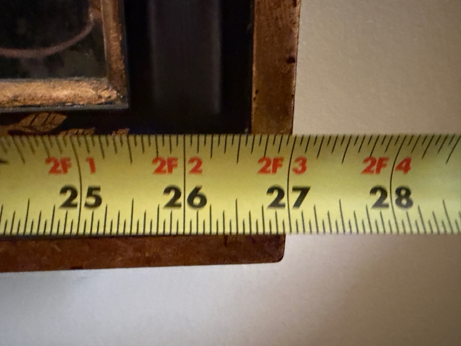 Pair Of Vintage Arched Chinoiserie Antiqued Wall Mirrors 27'W X 55'H [Photo 5]