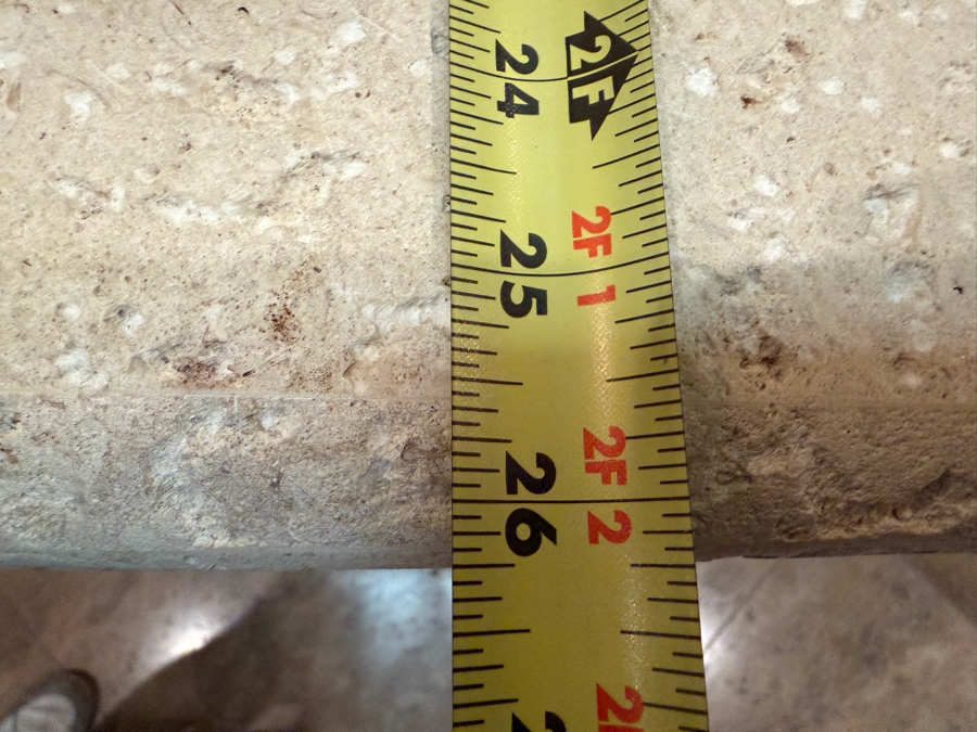 Stunning Huge Maitland-Smith Travertine Top Bronze Console Table 141'W X 26'D X 38'H [Photo 17]