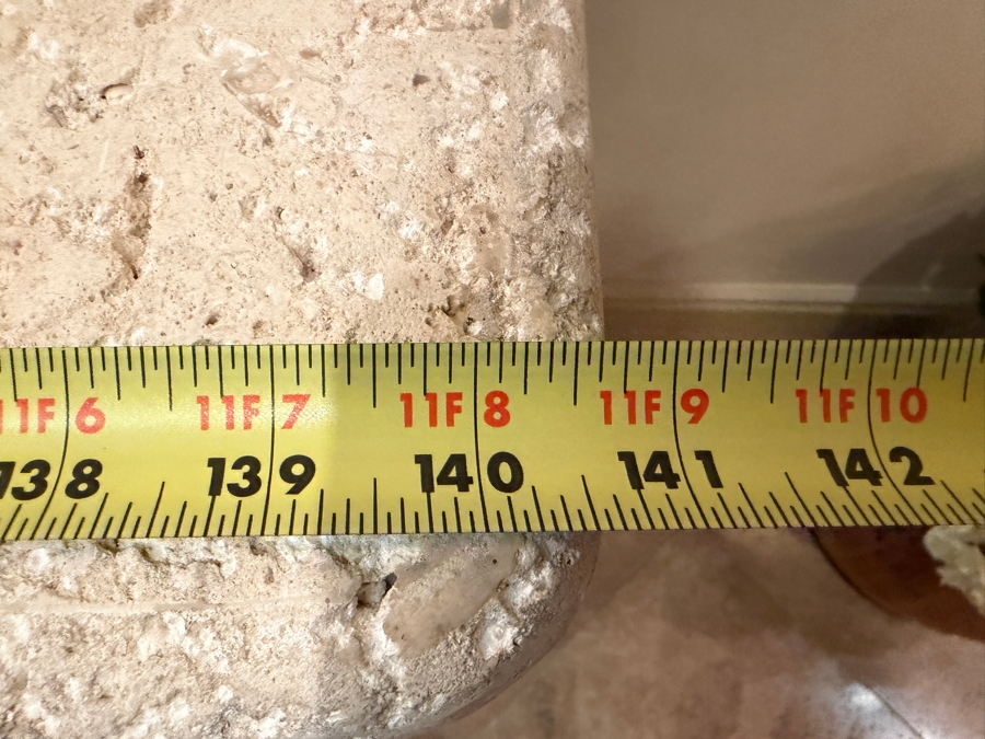 Stunning Huge Maitland-Smith Travertine Top Bronze Console Table 141'W X 26'D X 38'H [Photo 18]