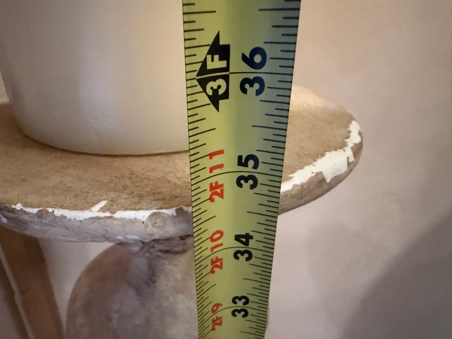 Pair Of Molded Plaster Floor Candle Stands Holders 35'H [Photo 4]